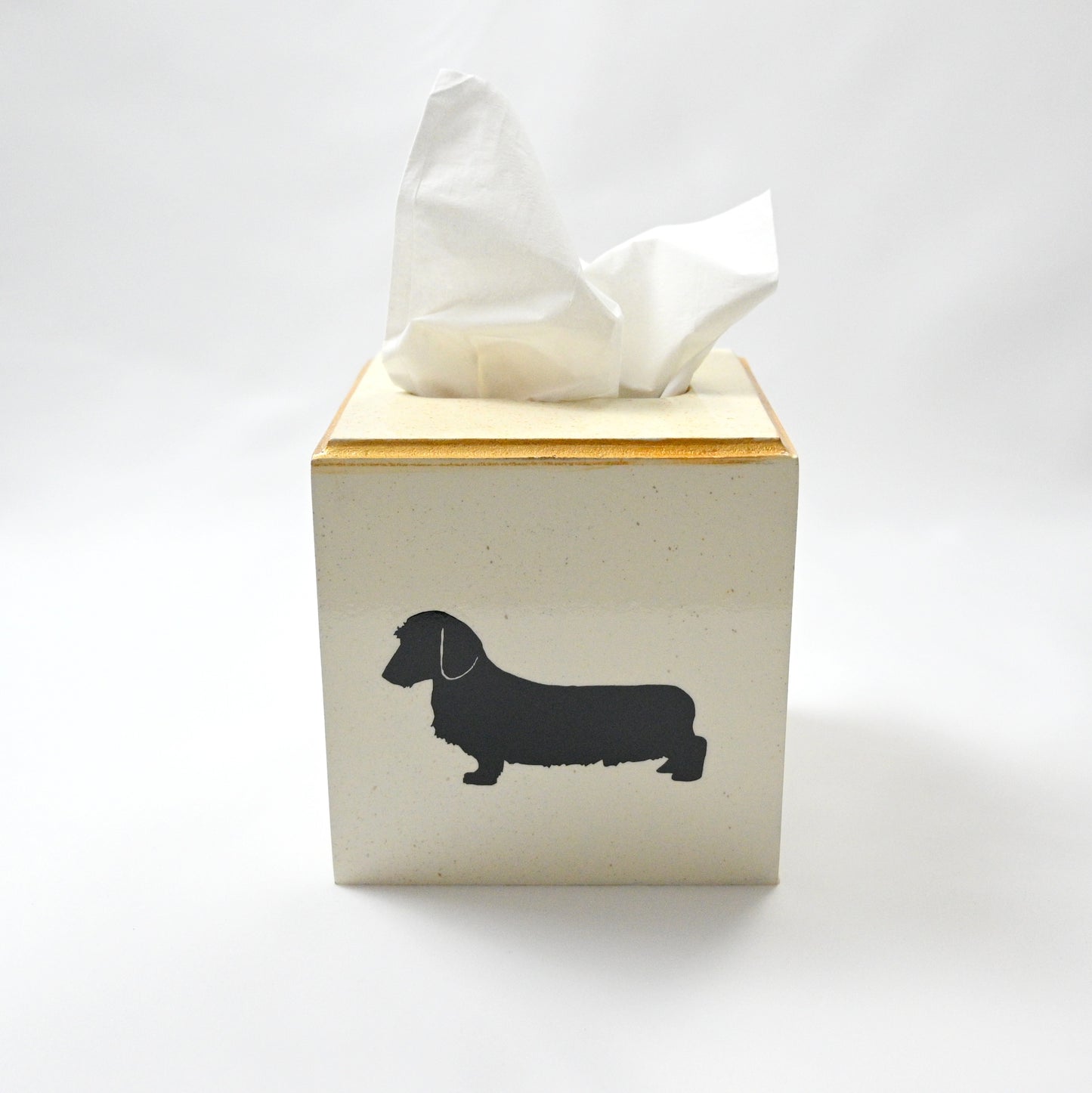 Square Tissue Box Cover: Dachshund