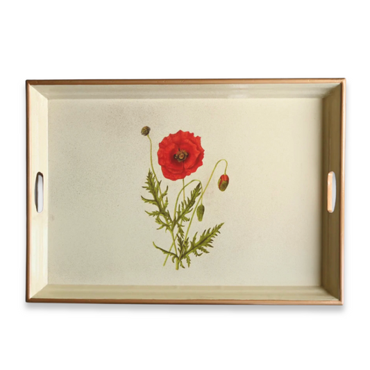 Large Rectangular Tray: Poppy