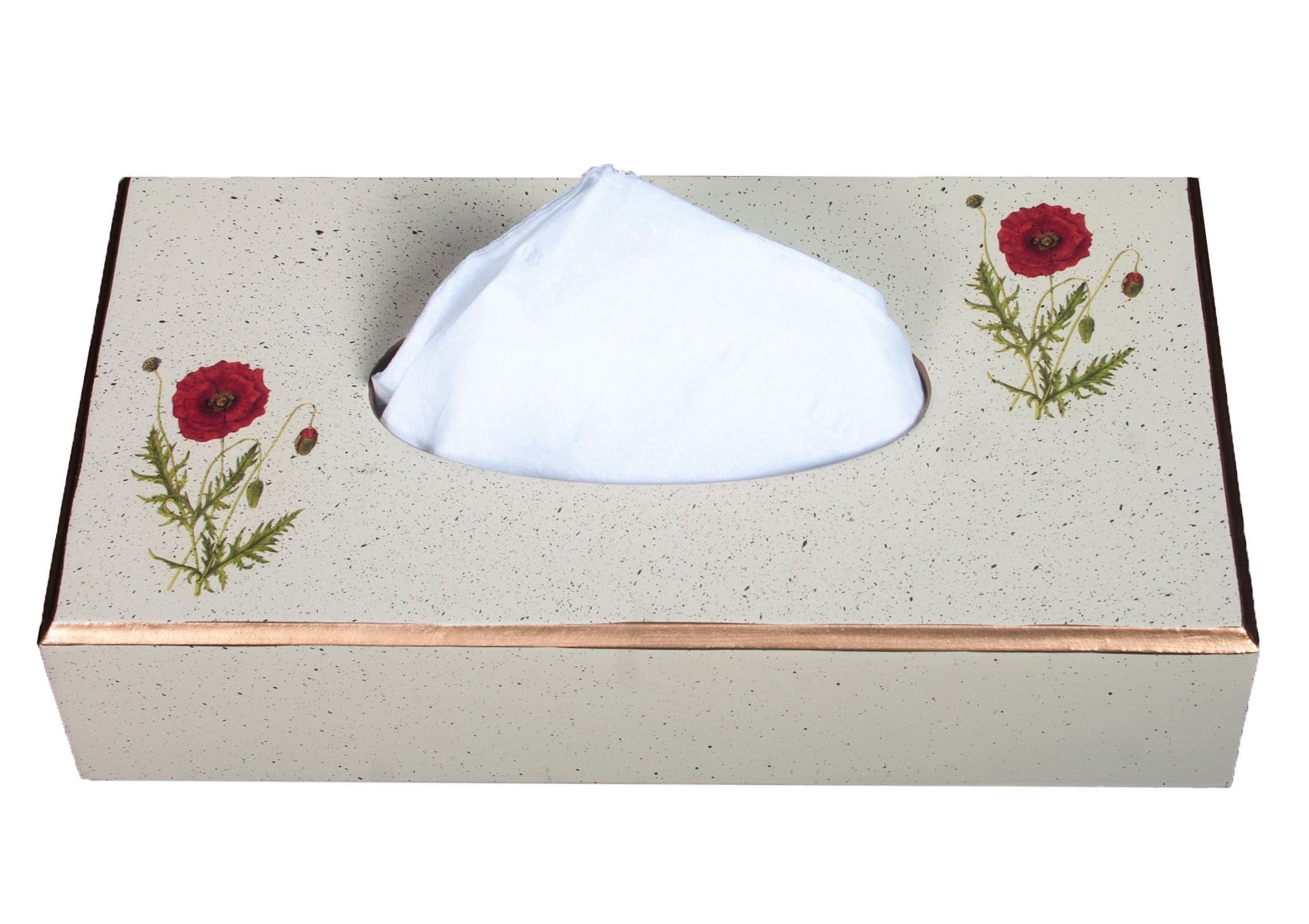 White rectangular sale tissue box cover